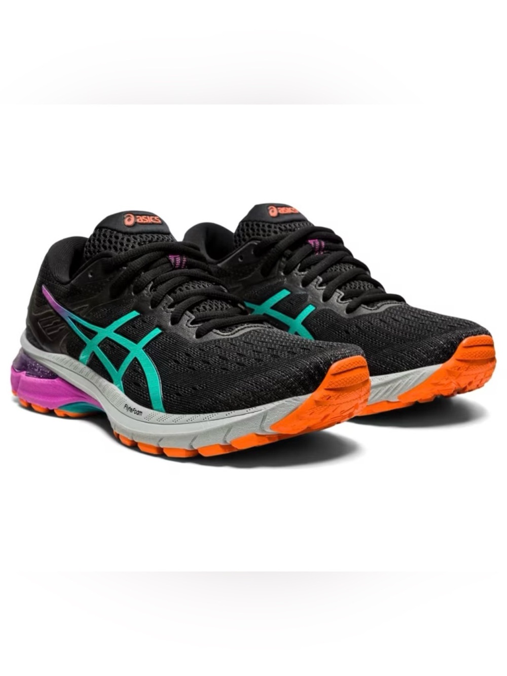 ASICS GT-2000 9 Trail Edition Running Walking Black/Baltic Jewel Sneakers Sz6.5 - Picture 2 of 9
